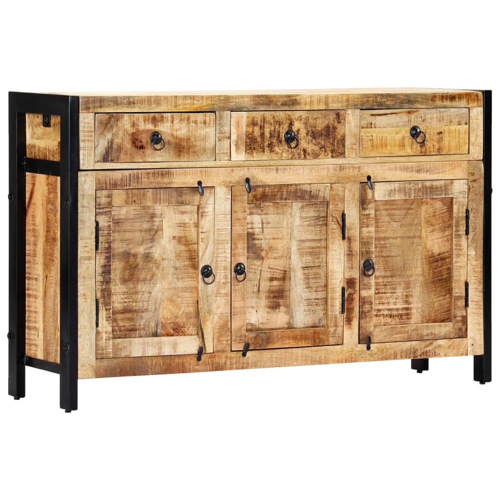 skænk 120 x 35 x 76 cm massivt mangotræ