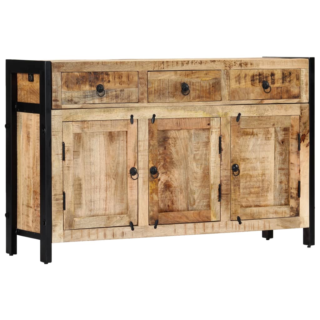 skænk 120 x 35 x 76 cm massivt mangotræ