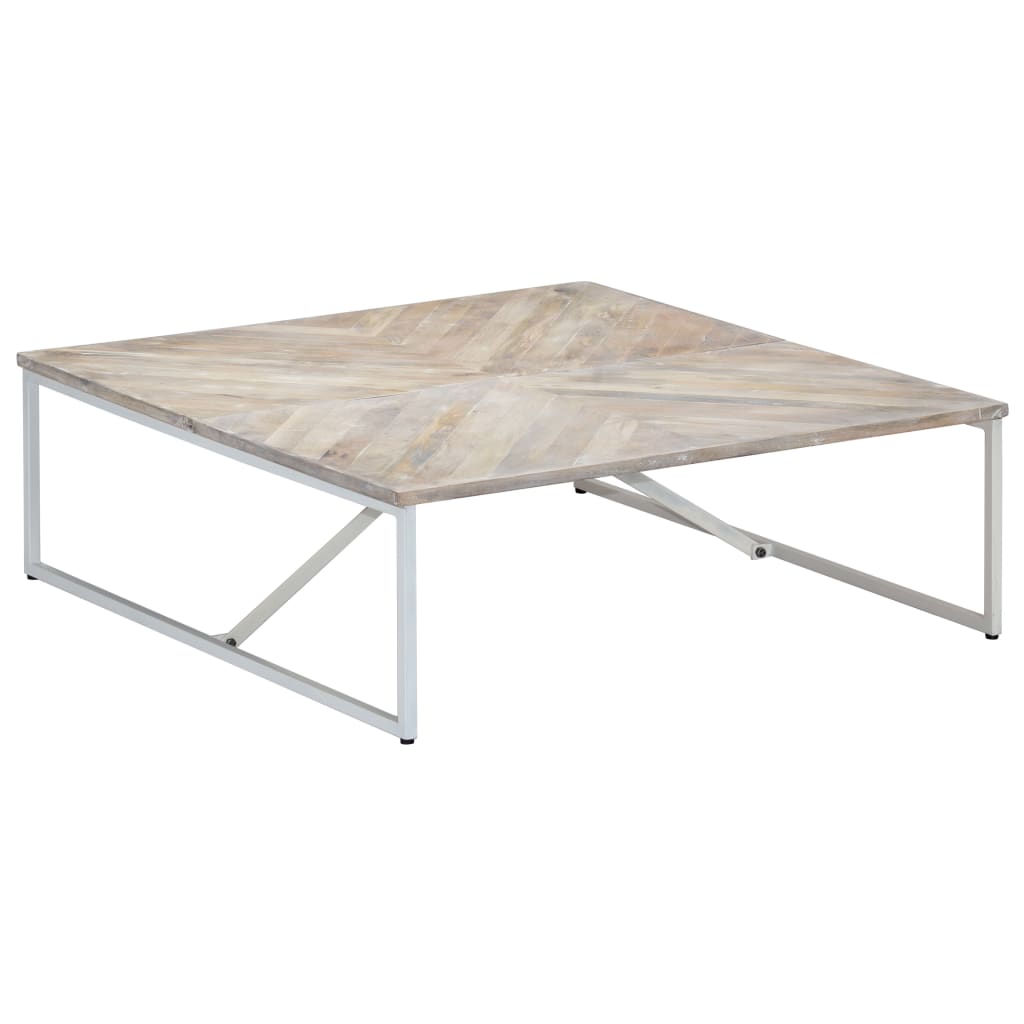 sofabord 110 x 110 x 36 cm massivt mangotræ