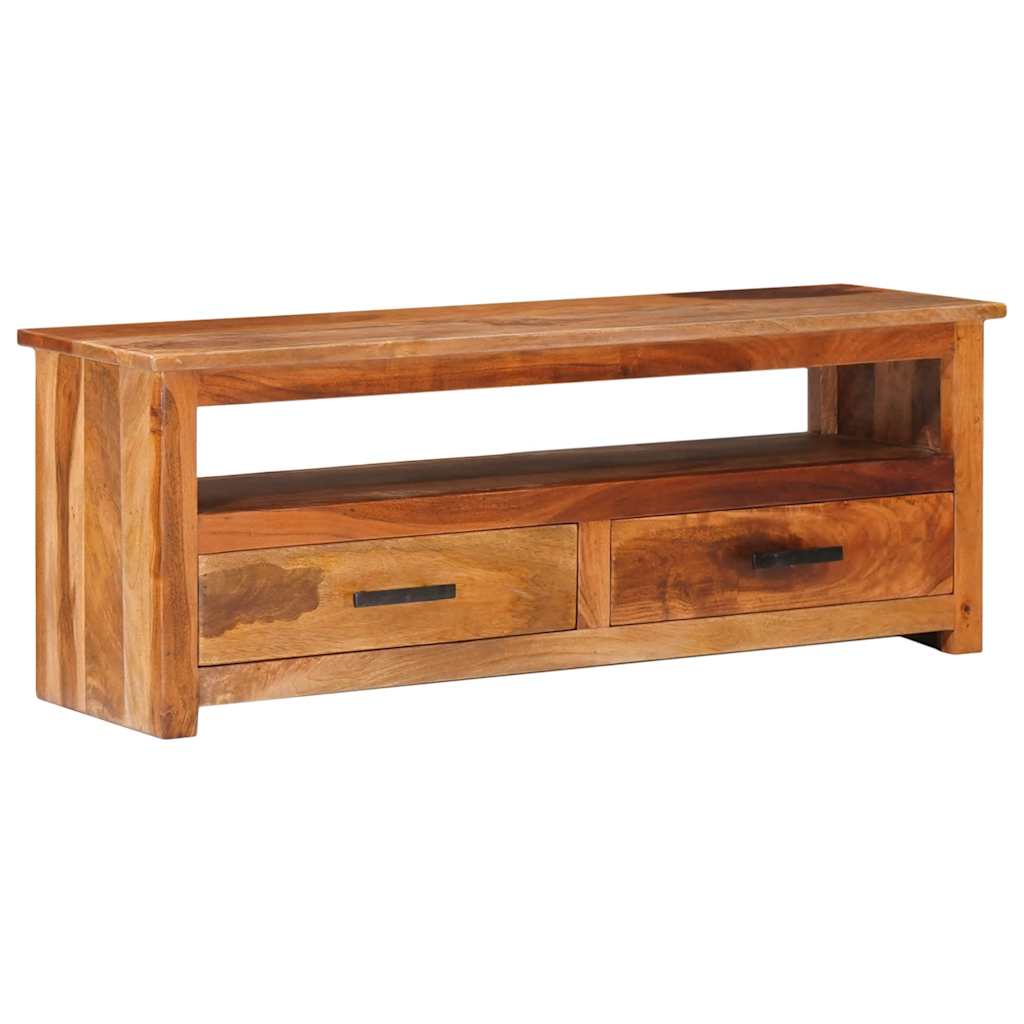 tv-bord 118x30x40 cm massivt træ