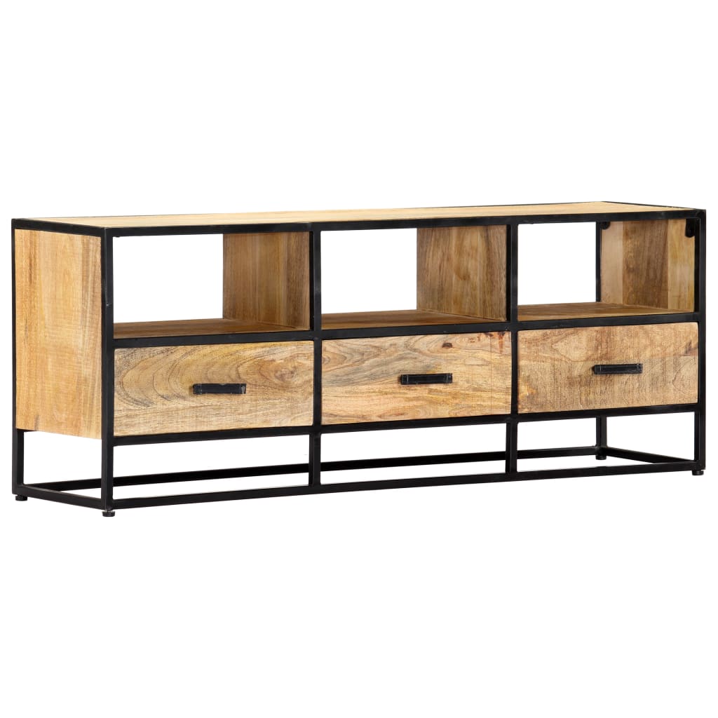 tv-skab 120x30x45 cm massivt mangotræ