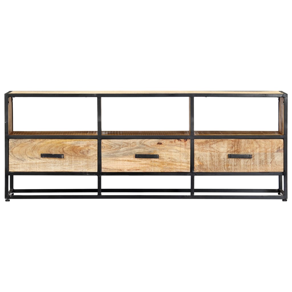 tv-skab 120x30x45 cm massivt mangotræ