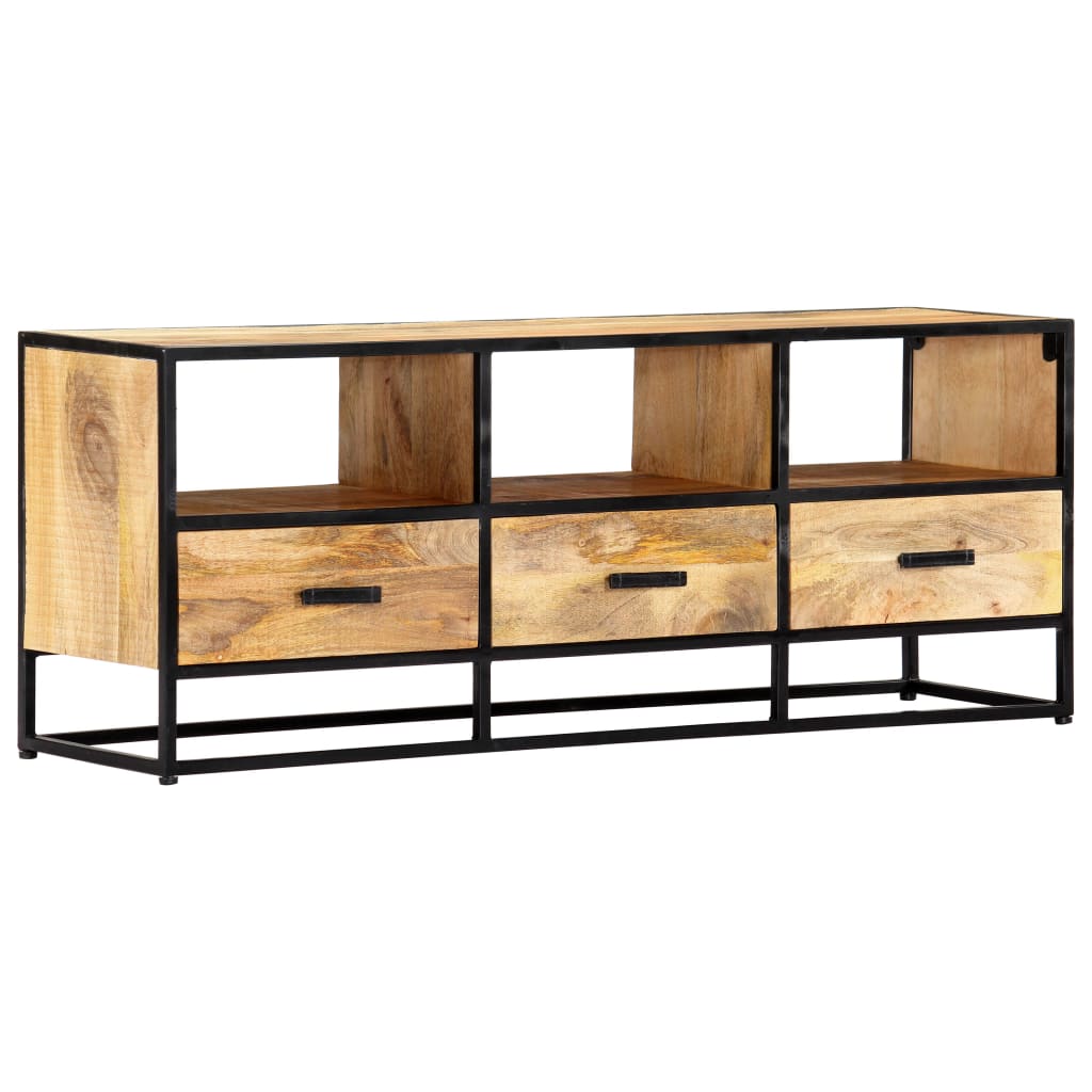 tv-skab 120x30x45 cm massivt mangotræ