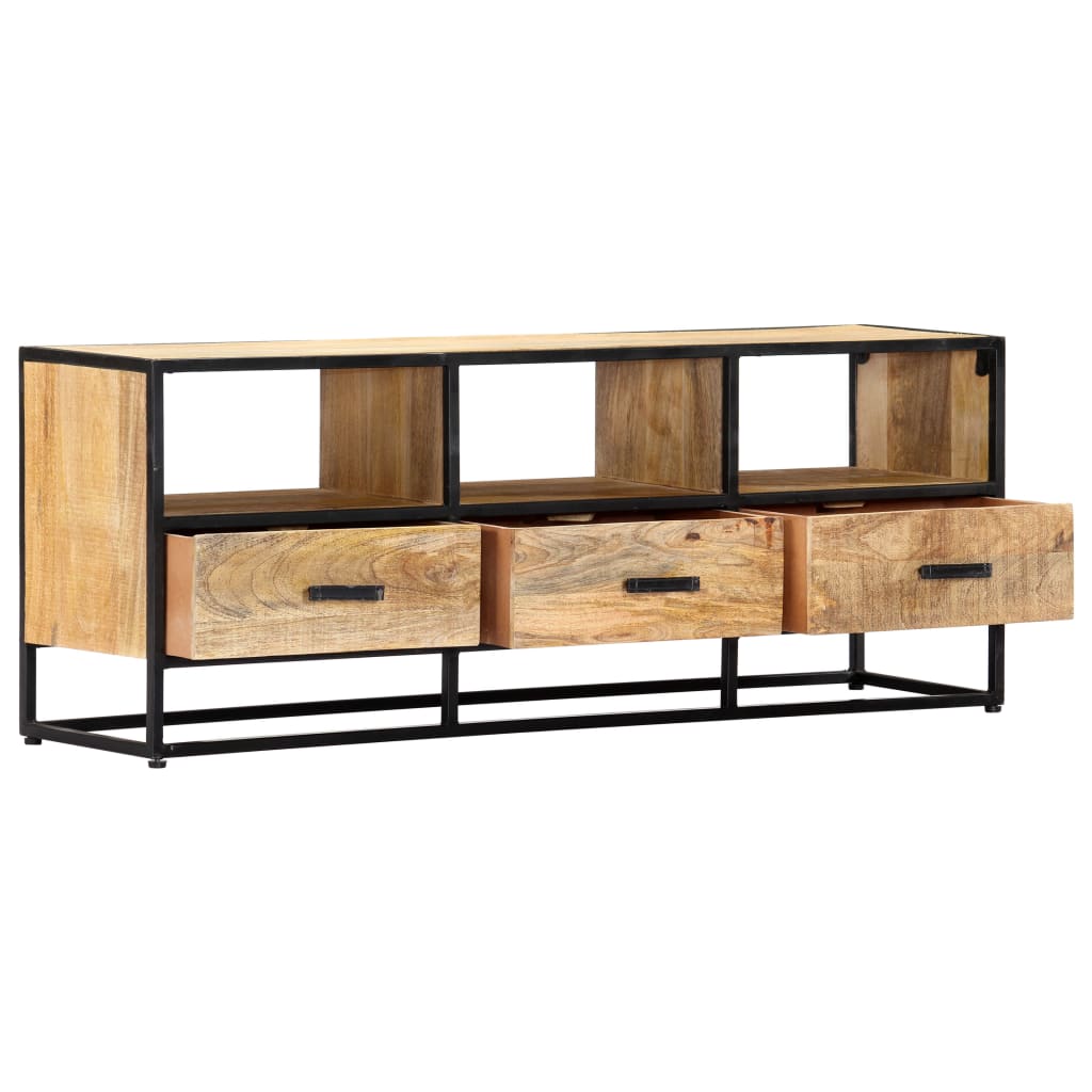 tv-skab 120x30x45 cm massivt mangotræ