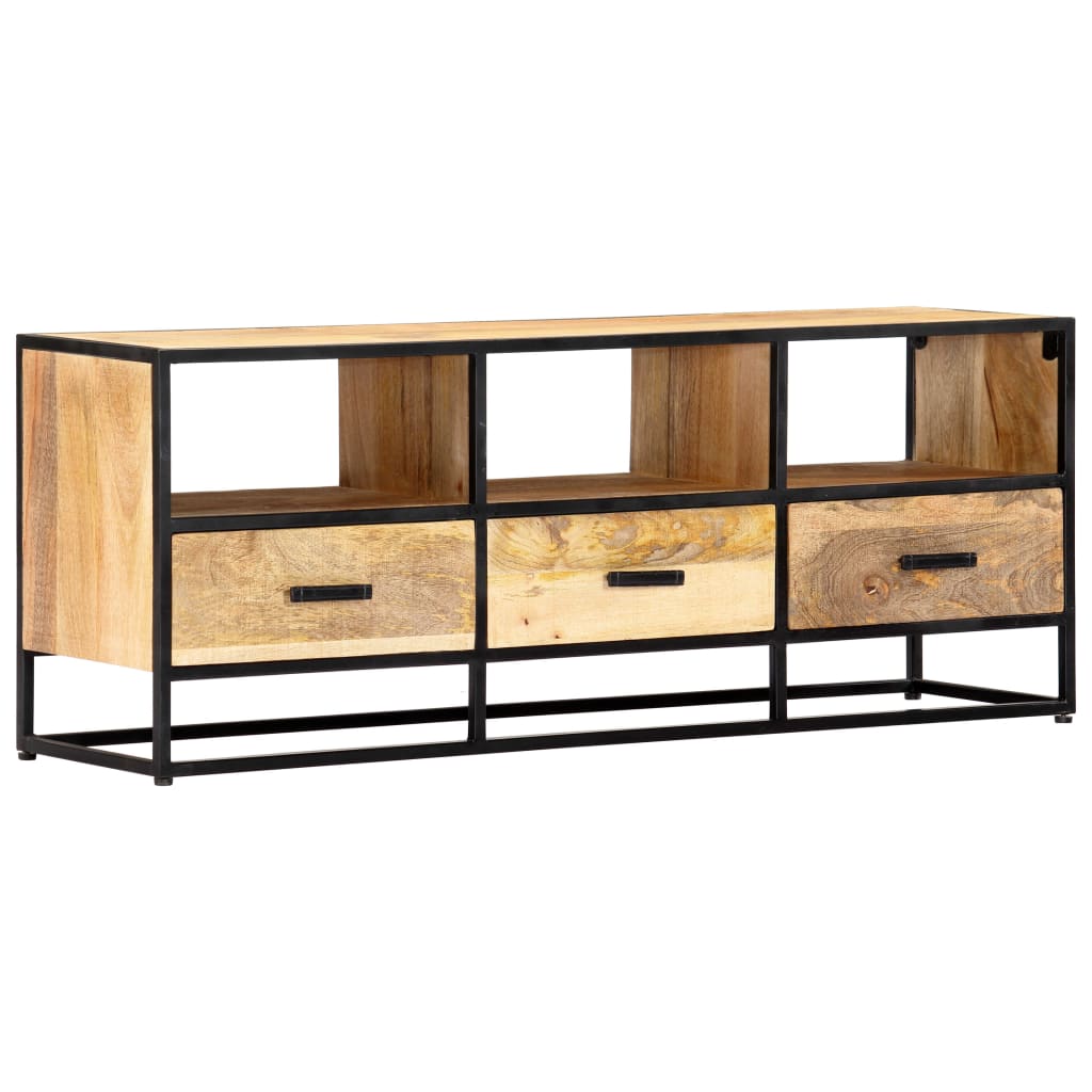 tv-skab 120x30x45 cm massivt mangotræ