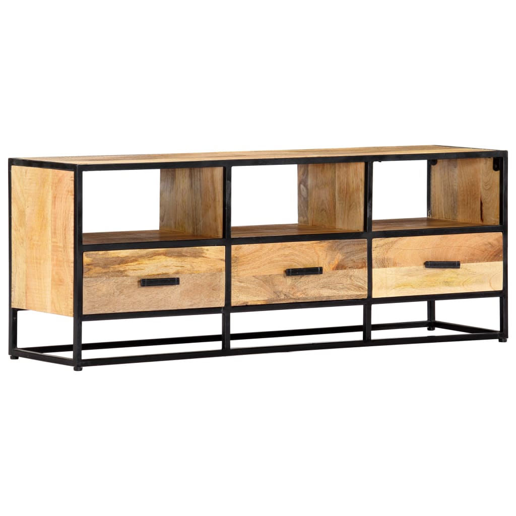 tv-skab 120x30x45 cm massivt mangotræ