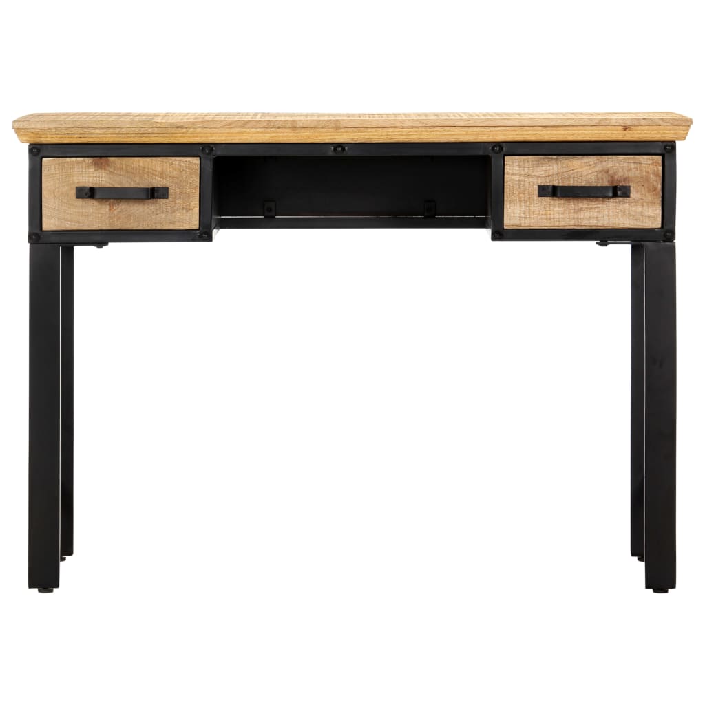 skrivebord 110x50x76 cm massivt mangotræ