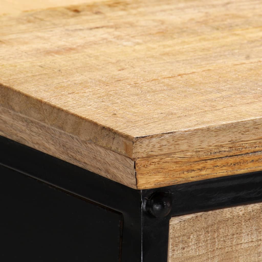 skrivebord 110x50x76 cm massivt mangotræ