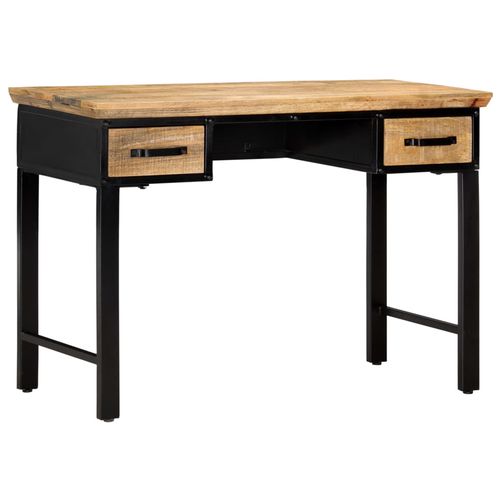 skrivebord 110x50x76 cm massivt mangotræ