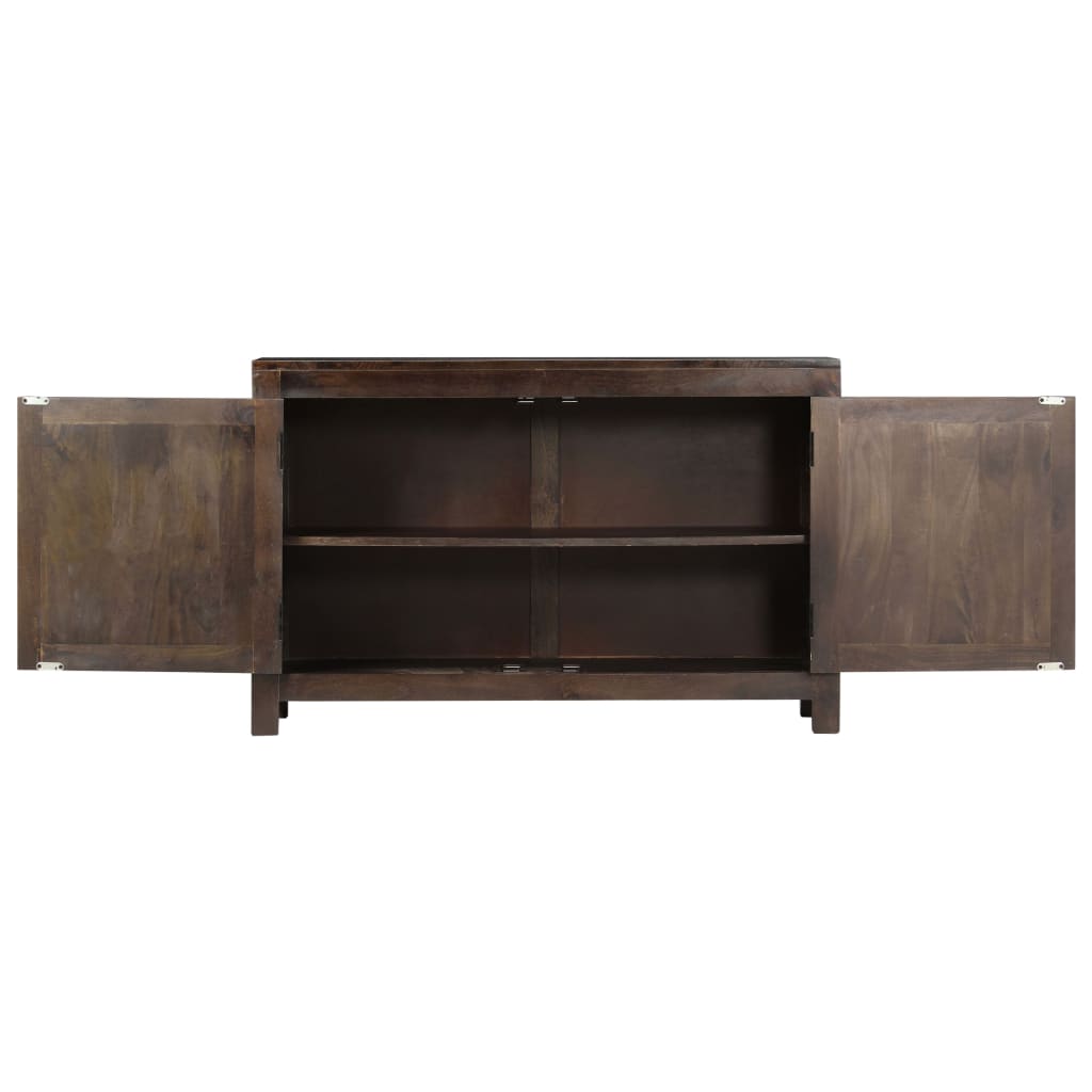 skænk med udskåret design 110x35x70 cm massivt mangotræ