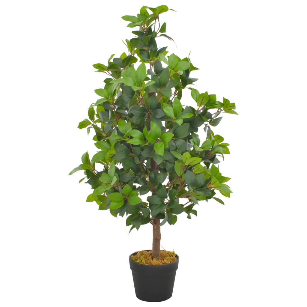 kunstig plante laurbærtræ med urtepotte grøn 90 cm