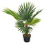 kunstig palmeplante med potte 70 cm grøn
