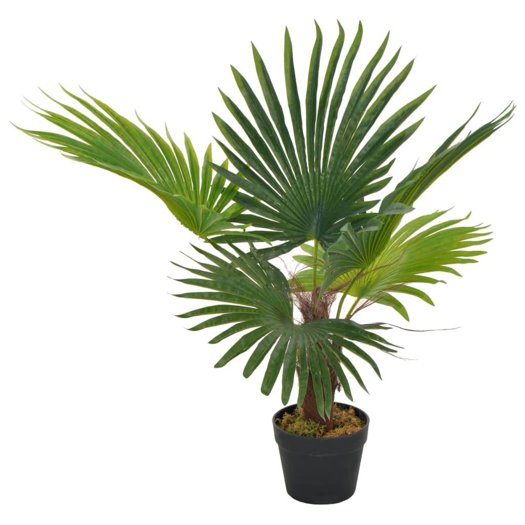 kunstig palmeplante med potte 70 cm grøn
