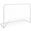 fodboldmål 2 stk. med net 182x61x122 cm stål hvid