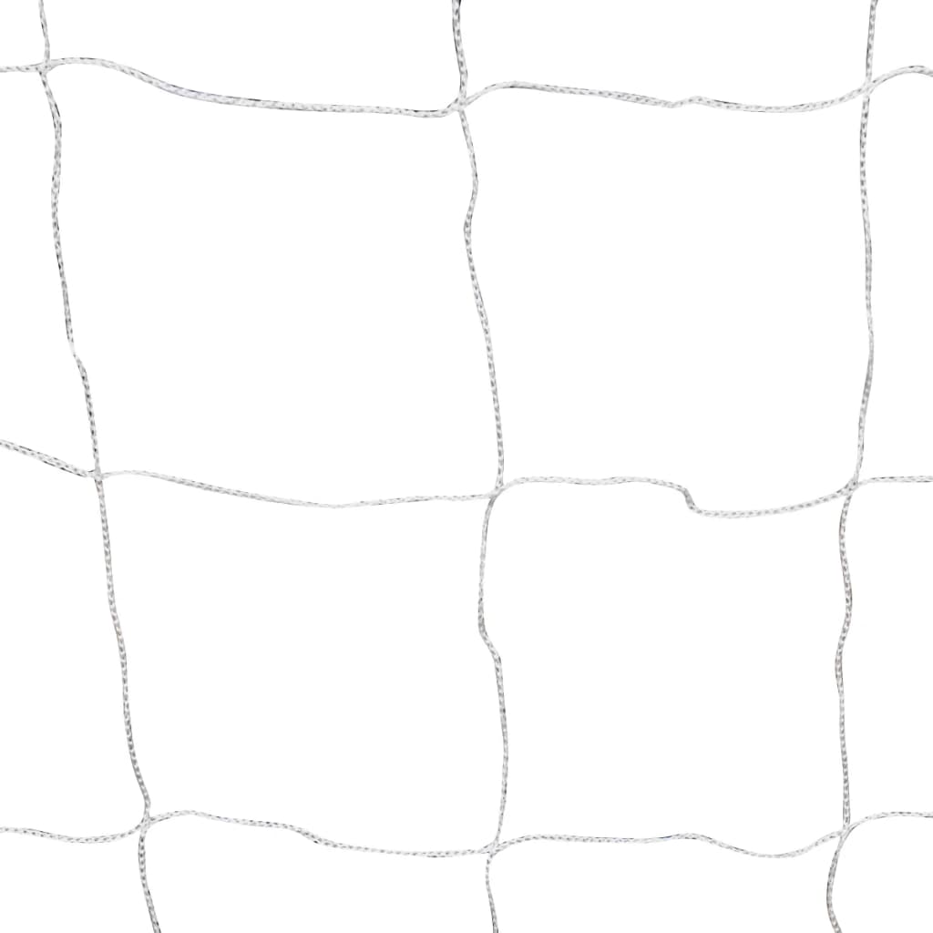 fodboldmål 2 stk. med net 182x61x122 cm stål hvid