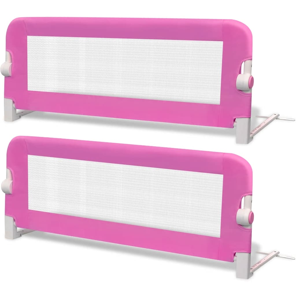 sengehest til børn 2 stk. 102 x 42 cm pink