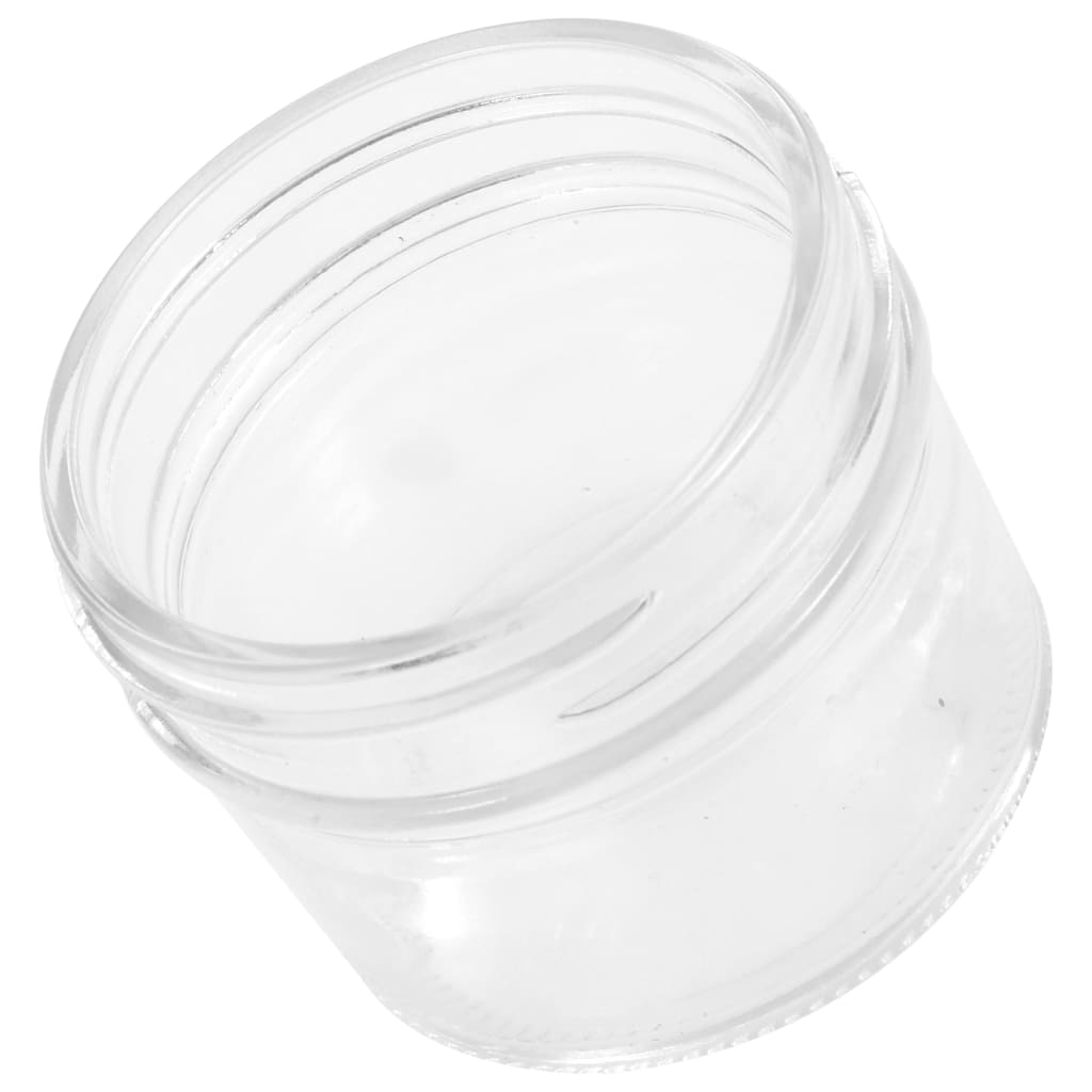 syltetøjsglas 24 stk. med sølvfarvet låg 110 ml