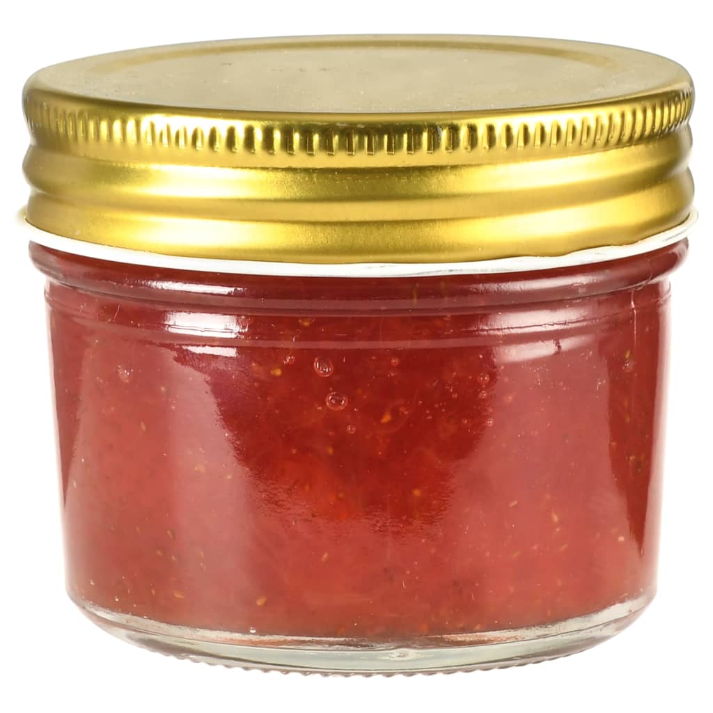 syltetøjsglas 96 stk. med guldfarvet låg 110 ml