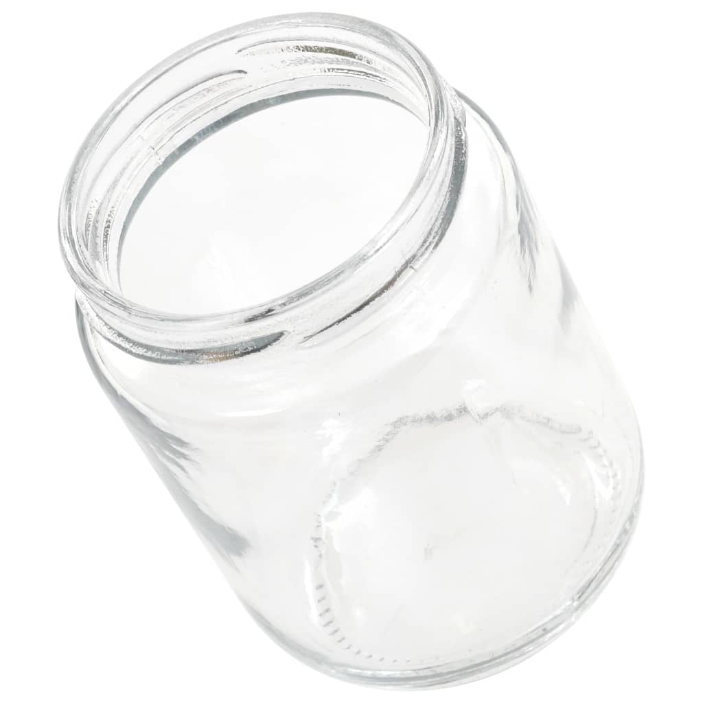 syltetøjsglas 96 stk. med røde låg 230 ml