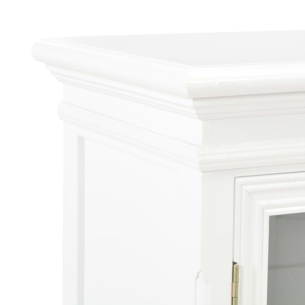 skænk 70x28x70 cm massivt fyrretræ hvid