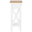 sidebord 27 x 27 x 65,5 cm træ hvid