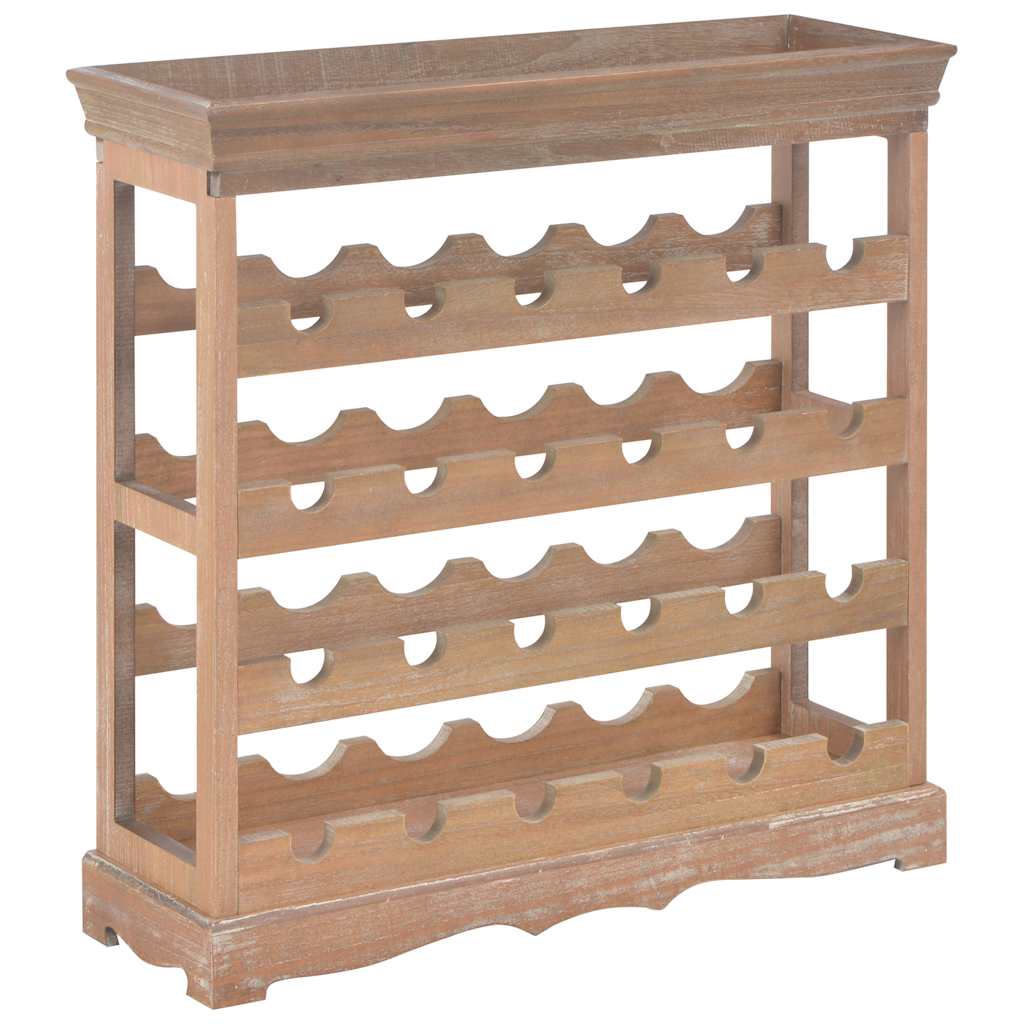 vinskab 70 x 22,5 x 70,5 cm MDF brun