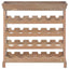 vinskab 70 x 22,5 x 70,5 cm MDF brun