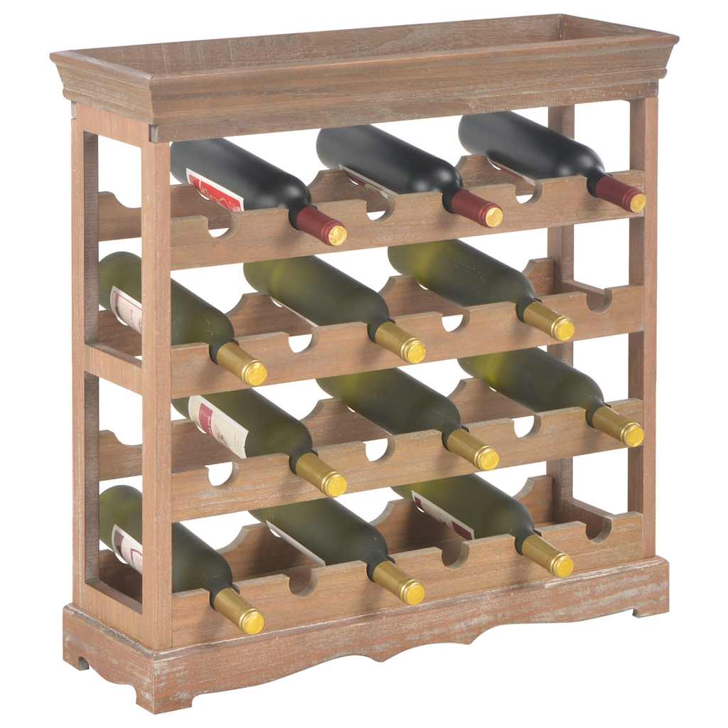 vinskab 70 x 22,5 x 70,5 cm MDF brun