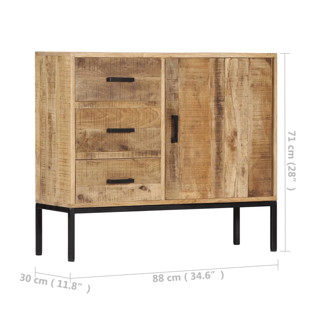 skænk massivt mangotræ 88 x 30 x 71 cm