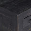 sofabord 65 x 65 x 30 cm massivt mangotræ sort