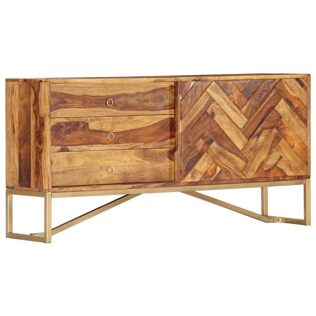 skænk 118 x 30 x 60 cm massivt akacietræ