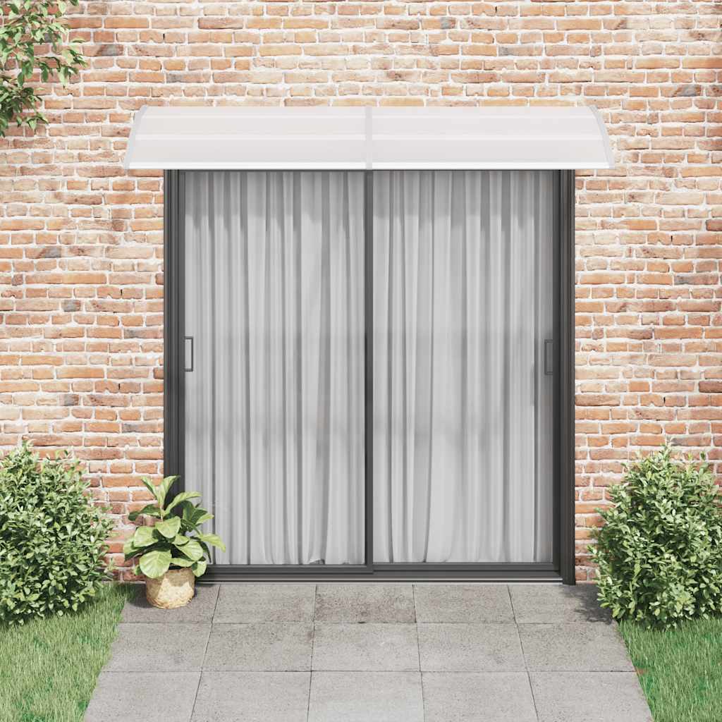 dørbaldakin 240x75 cm PC grå og transparent