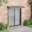 dørbaldakin 200x75 cm polycarbonat sort