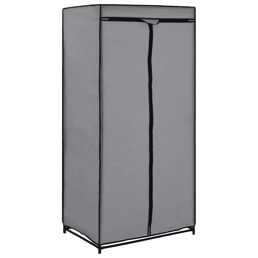 klædeskab 75 x 50 x 160 cm grå