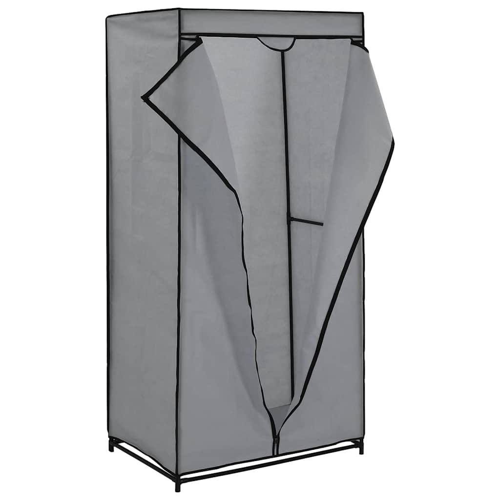 klædeskab 75 x 50 x 160 cm grå
