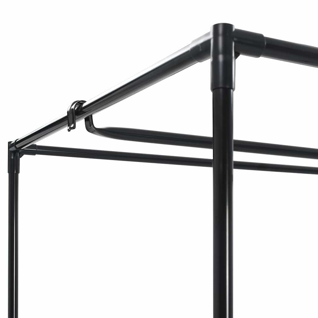 klædeskabe 2 stk. 75x50x160 cm cremefarvet