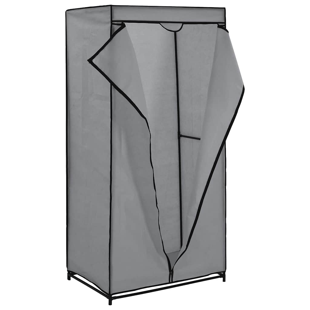 klædeskab 2 stk. 75 x 50 x 160 cm grå