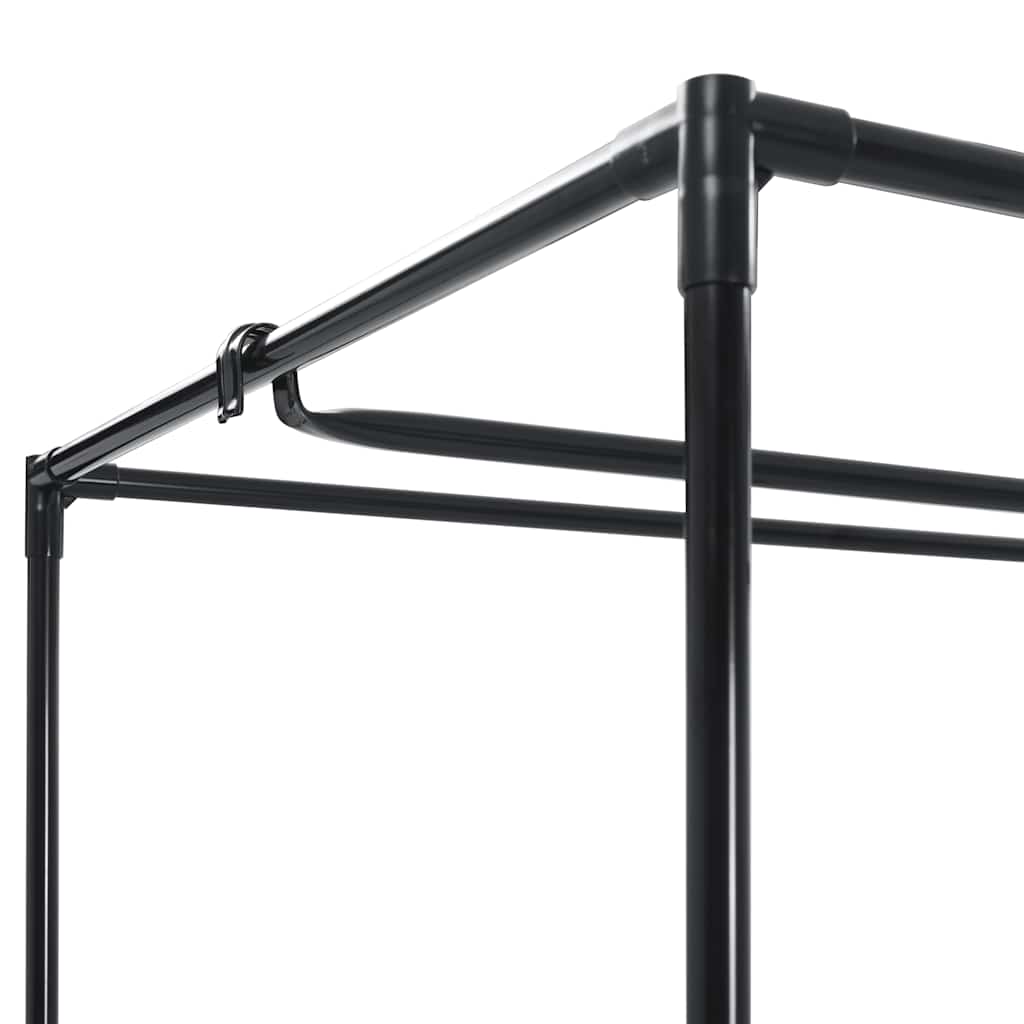 klædeskab 2 stk. 75 x 50 x 160 cm grå