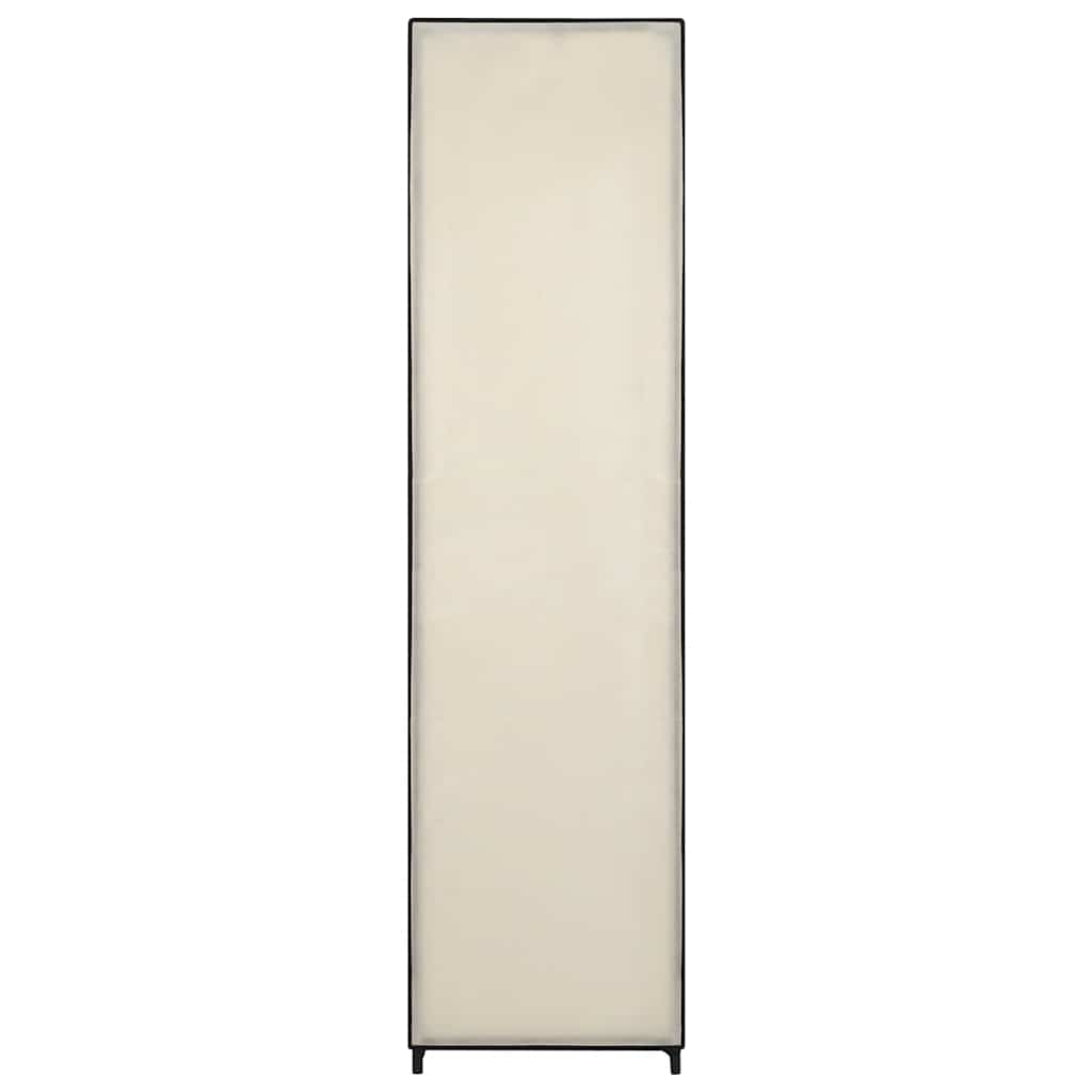 klædeskab med 4 rum 175x45x170 cm cremefarvet