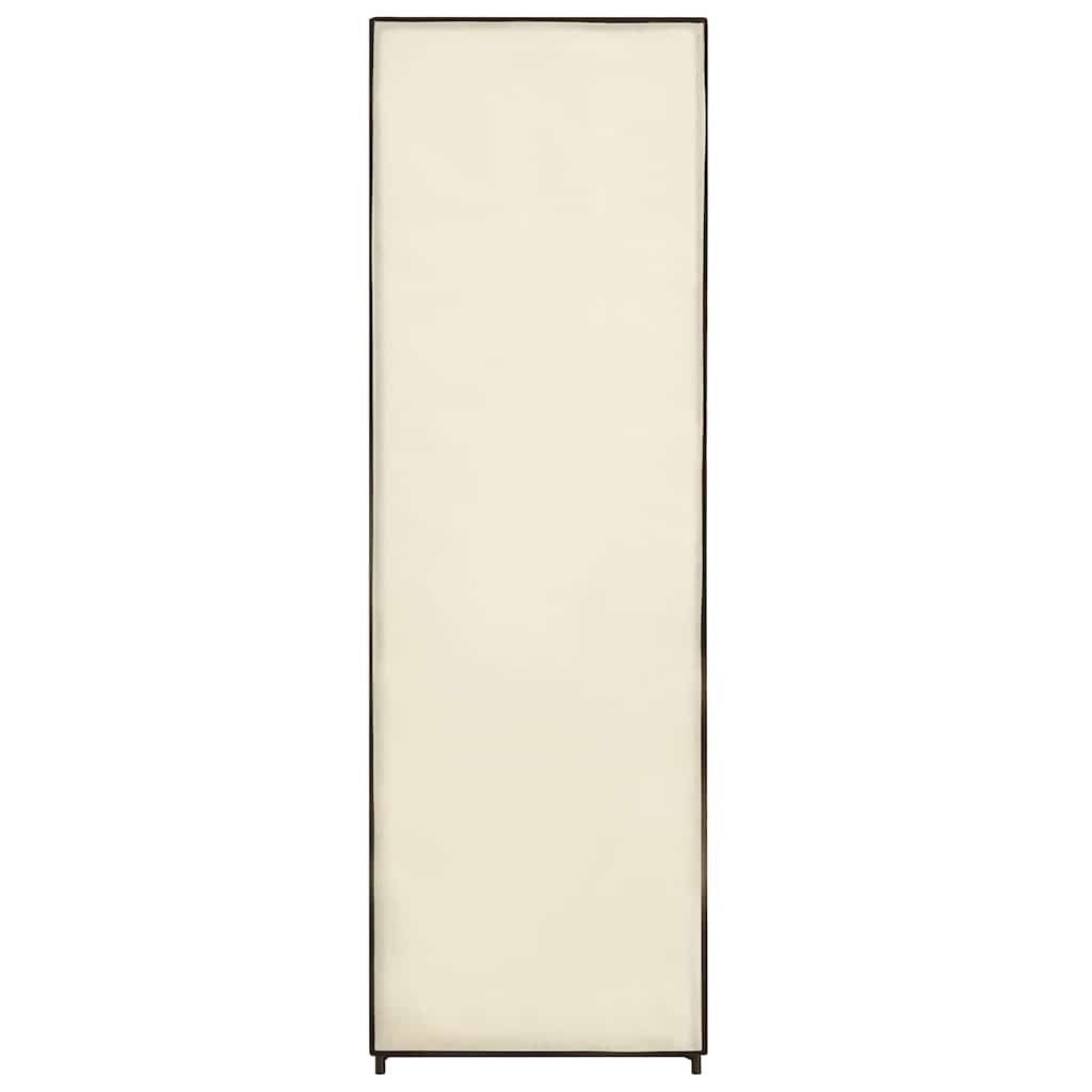 klædeskab 87 x 49 x 159 cm stof cremefarvet
