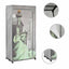 klædeskab 75 x 45 x 160 cm stof New York-mønster