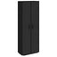 skoskab 60 x 30 x 166 cm stof sort