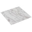 Gulvplanker Hvid marmor 5,11 m² 55 stk. PVC