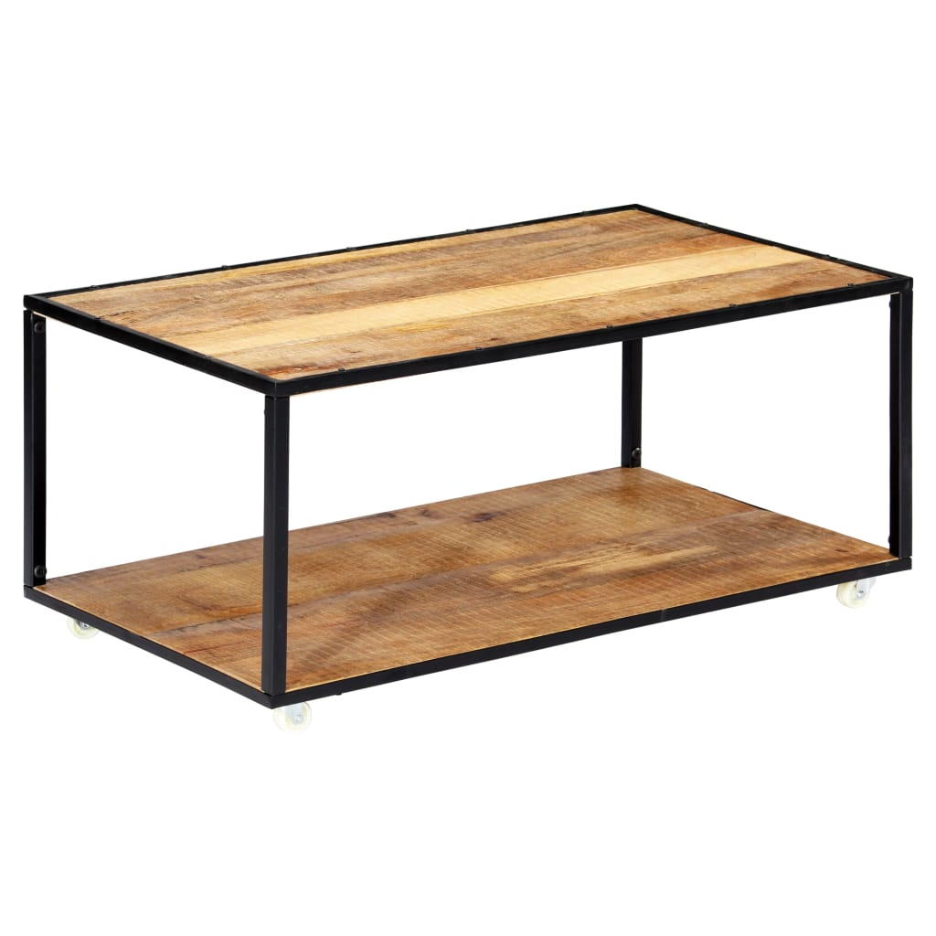 sofabord 90x50x40 cm massivt genbrugstræ
