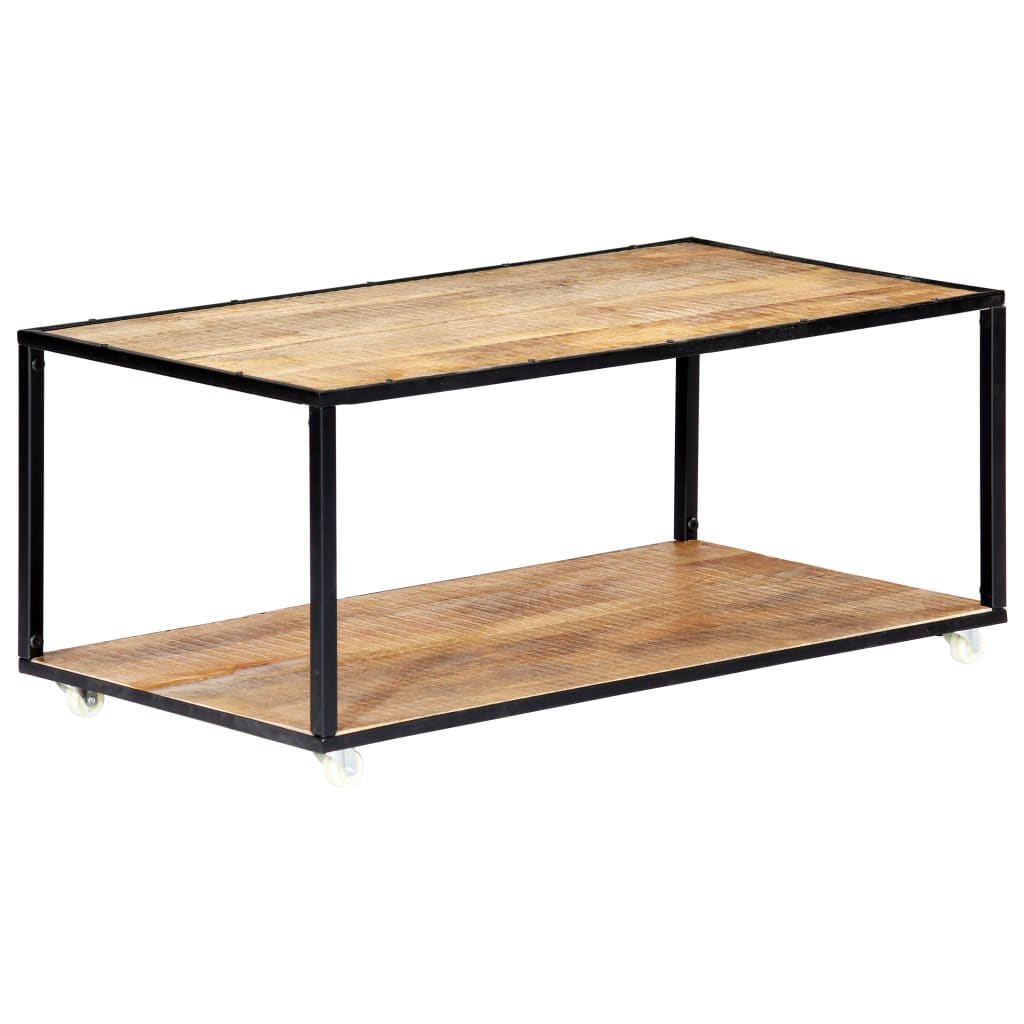 sofabord 90x50x40 cm massivt genbrugstræ