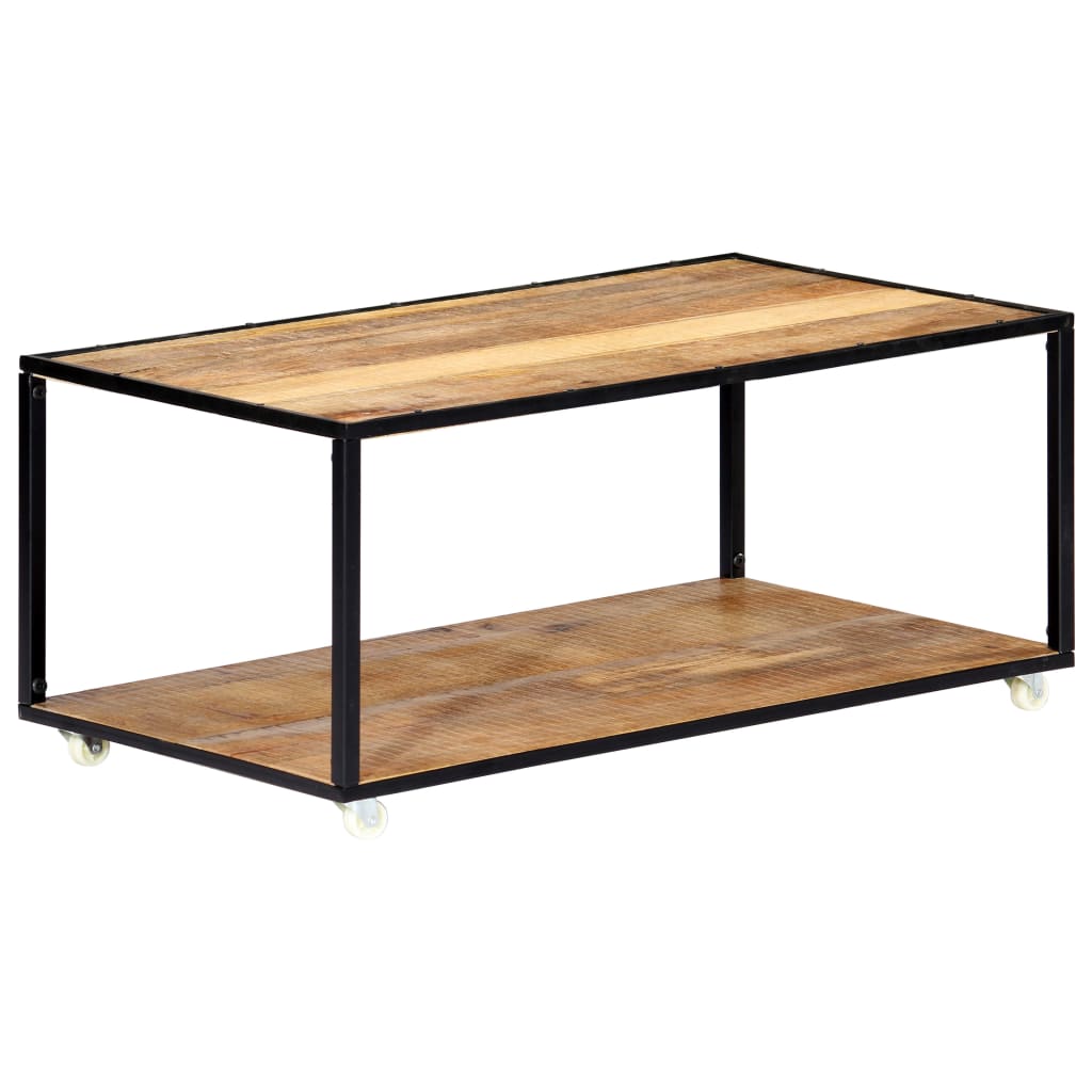 sofabord 90x50x40 cm massivt genbrugstræ