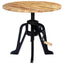 sidebord 60 x (46-63) cm massivt mangotræ og støbejern