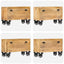 skoskab i massivt mangotræ 86 x 35 x 55 cm