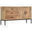 skænk 140x35x75 cm massivt mangotræ