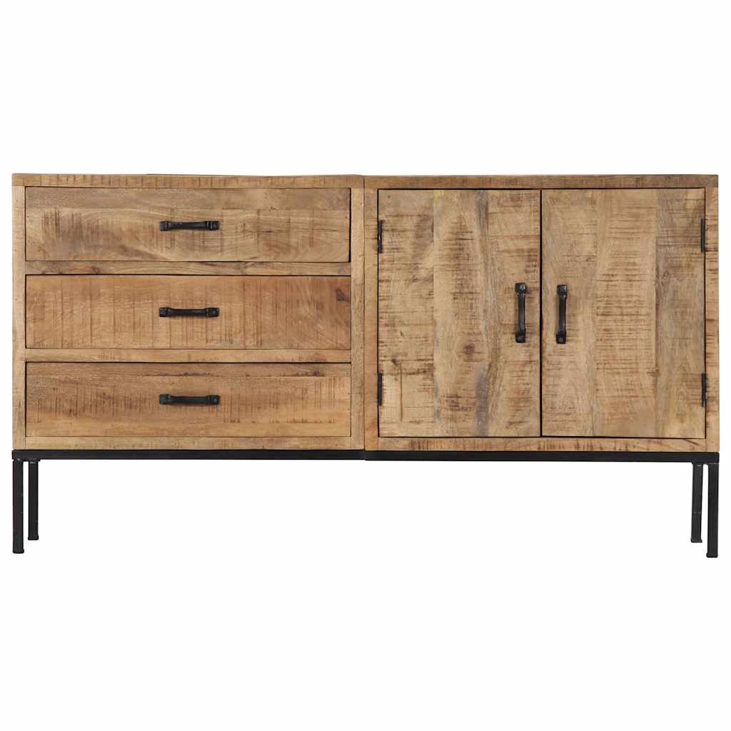 skænk 140x35x75 cm massivt mangotræ